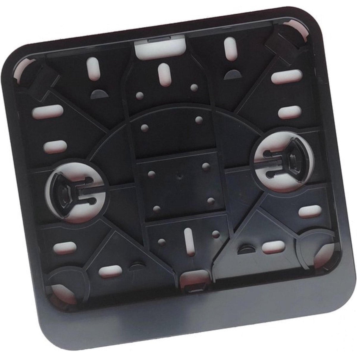 Porte-plaque d'immatriculation 145x125 Kunstsof Zwart NL