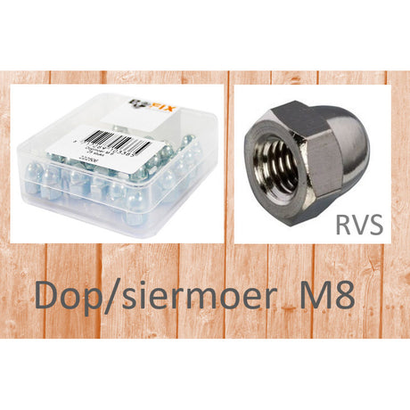Dopmoer M8 pour 25 acier inoxydable
