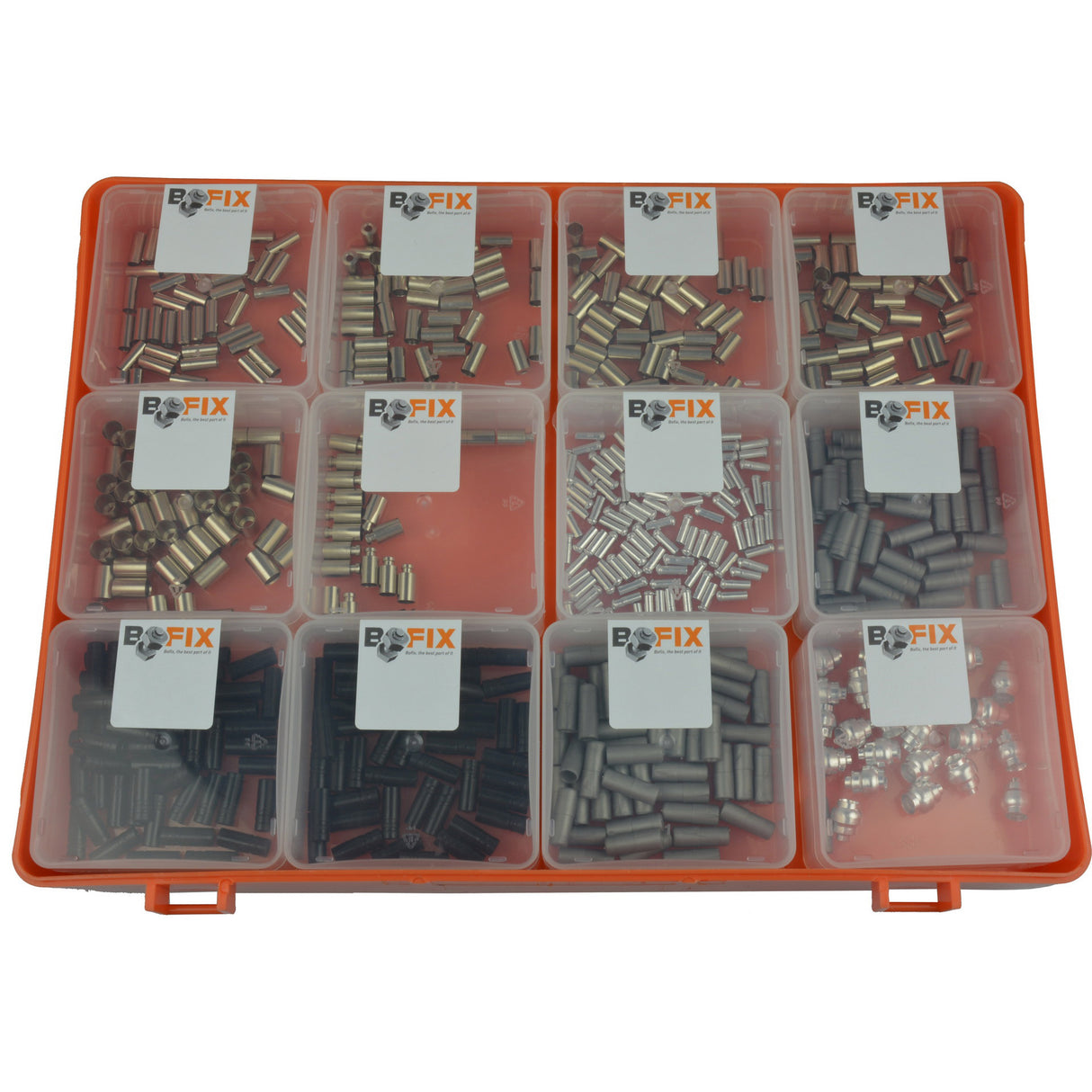 Bofix 242900 Doos assortiment 12 vaks Kabelhoedjes