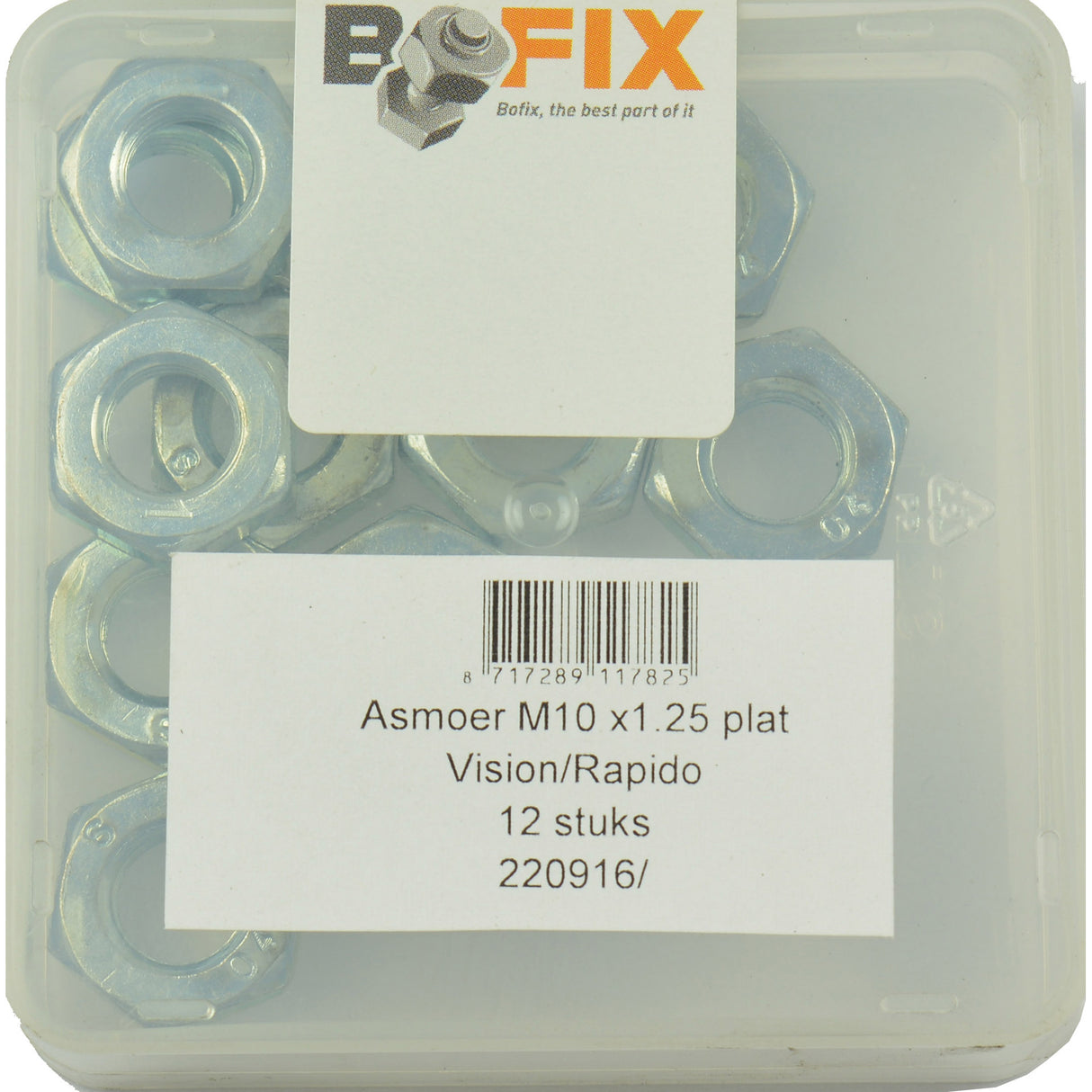 Bofix Asmoer M10x1.25 Plat Vision Rapid Rapido E-Bike (12st)