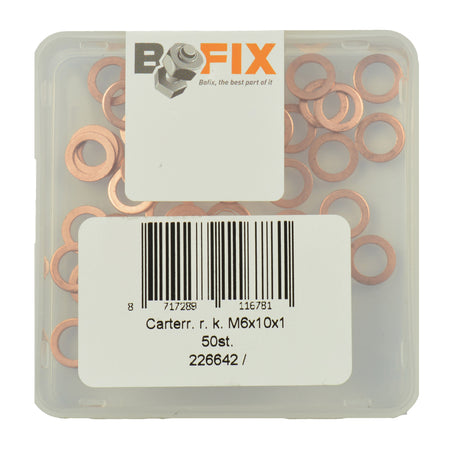 Bofix Box A 50 Rings Carter Red Head 6x10x1 Copper