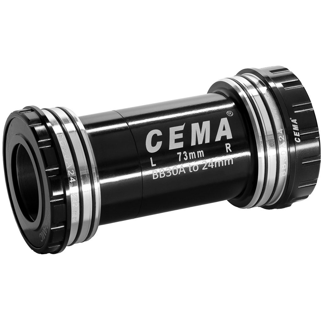 Boitier de pédalier Cema bb30a interlock shimano-acier inoxydable-noir