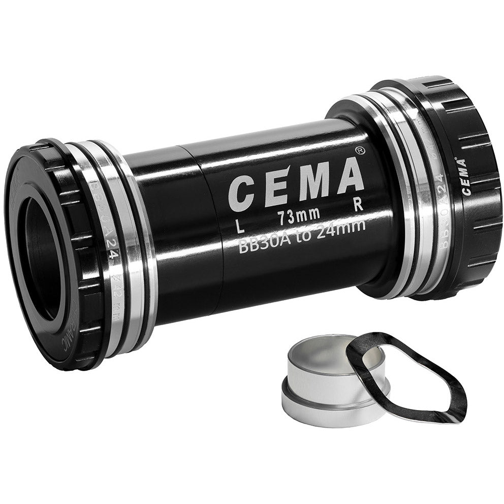 Cema pédalier bb30a interlock sram gxp-acier inoxydable-noir