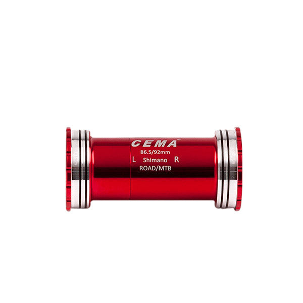 CEMA-konsolas BB86-BB92 Int. Shimano-RVS Red