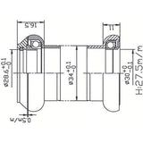 Ball head set1 1 8 inch ahead cartr alu 30.0 cone polished