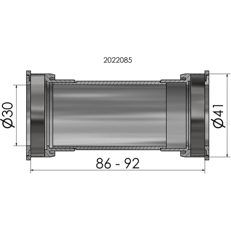 Jeu de supports Elvedes à ajustement serré bot.support à ajustement serré cale bb86-92 de 41 mm.