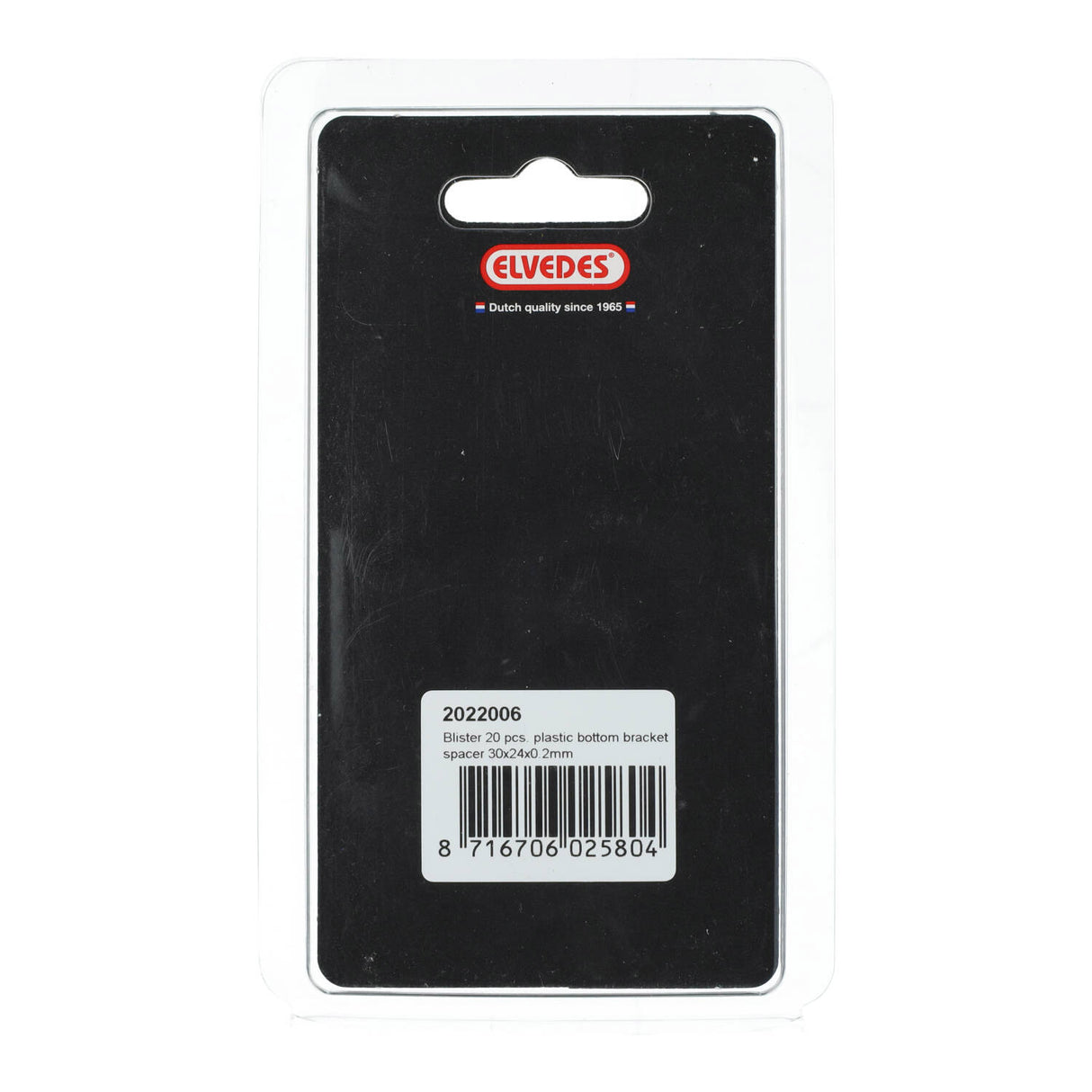 Elvedes entretoise pédalier 30 x 24 x 0,2 mm plastique p 20