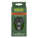 Mirage Crank Turners avec boulon en acier inoxydable en aluminium T6 argent
