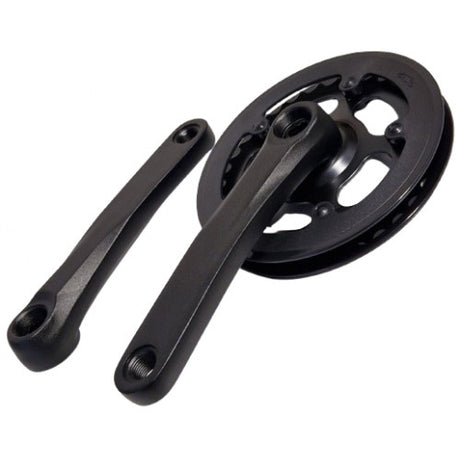 Pédalier Lasco 32 dents 127 mm double bord de protection noir