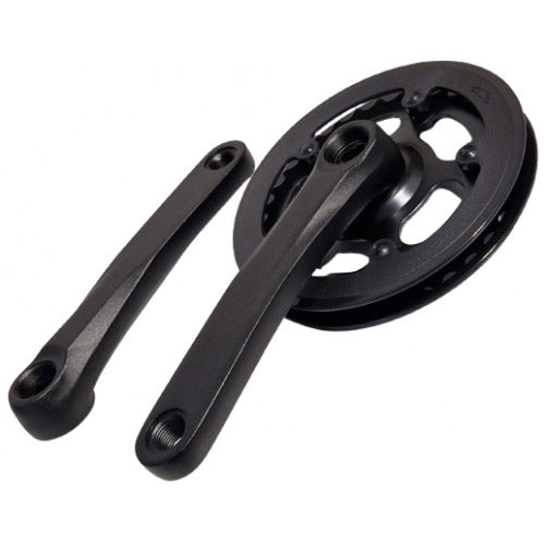 Pédalier Lasco 32 dents 127 mm double bord de protection noir