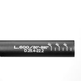 Guidon Ergotec ahs superlight 25.4 réglable noir