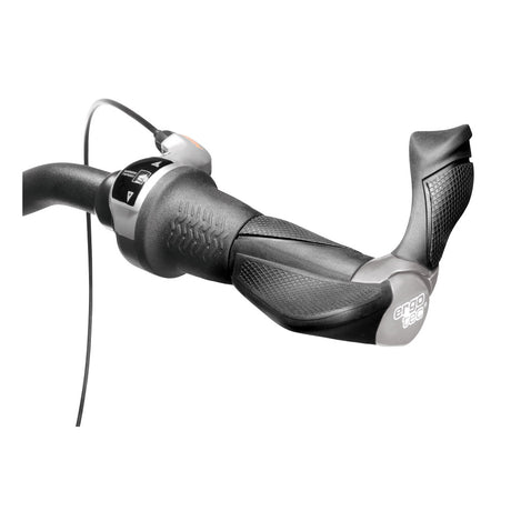 Ergotec paire de poignées mf2 kraton aluminium 130 + 87 mm - noir