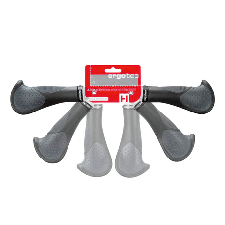 Ergotec jeu de poignées frisco 140 140mm gel caoutchouc noir gr