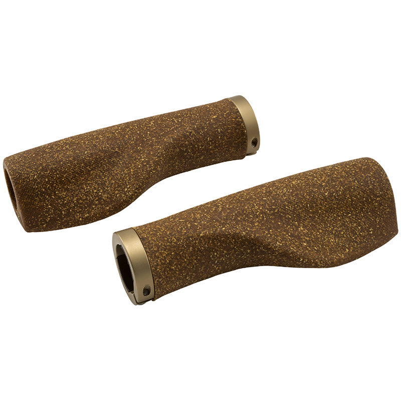 Ergotec Set Handles Kyoto Cork l + r = 130MM Brown brong