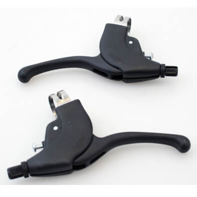 Brake handle set Junior 22.2mm PVC Black