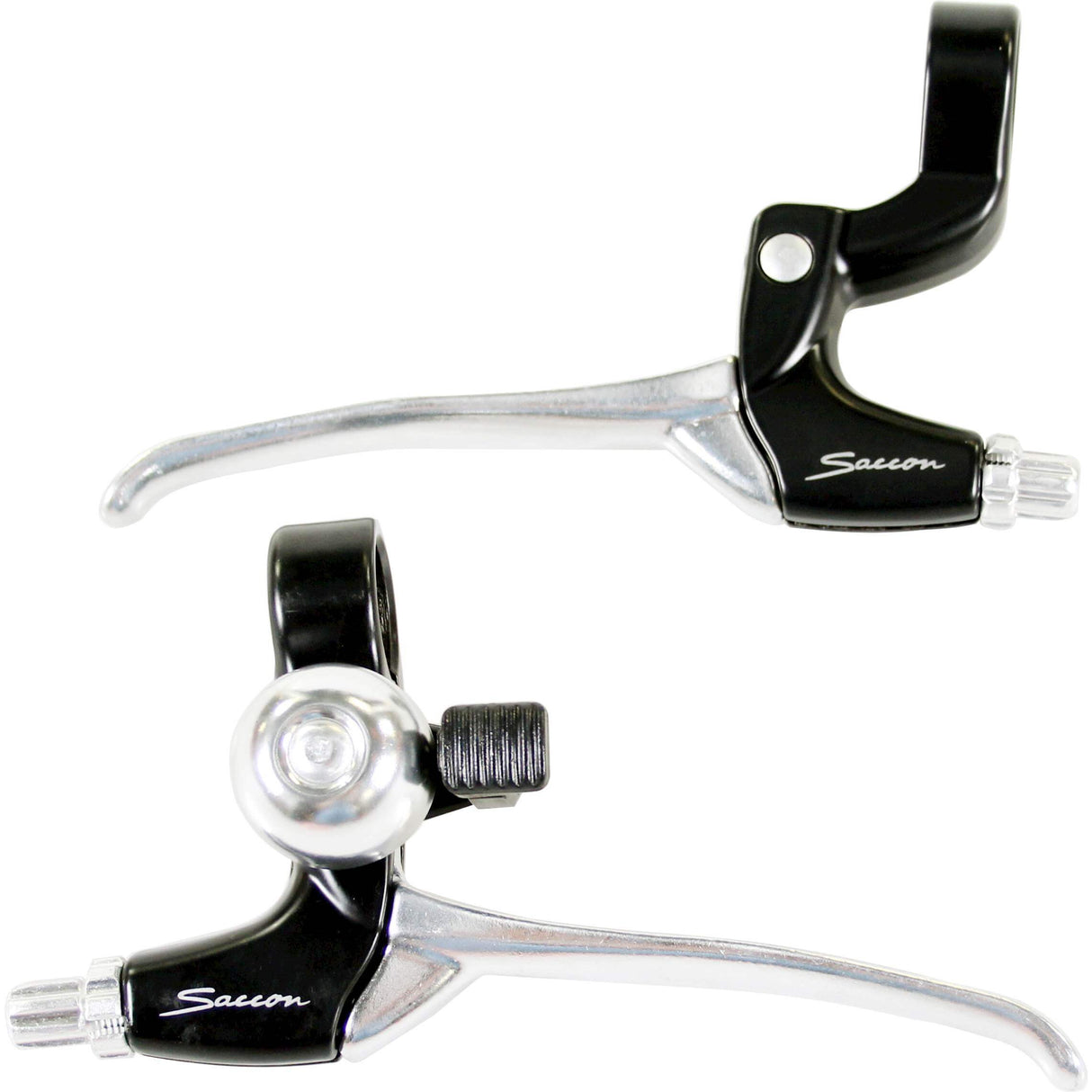 Saccon vwp brake handle set with bell nexus 7v black silver