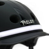 Casque de melon avec l'éclairage E-Series Black Ice XL-XXL