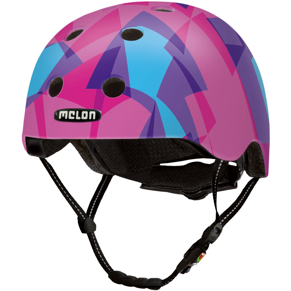 Melon Urban Active fietshelm roze Blauww maat 46 52 cm