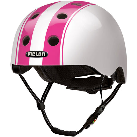Melon Helm Urban active double rose blanc M-l