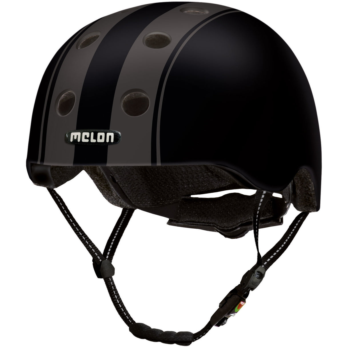 Melonhelm urban aktiv dubbel svart m-l