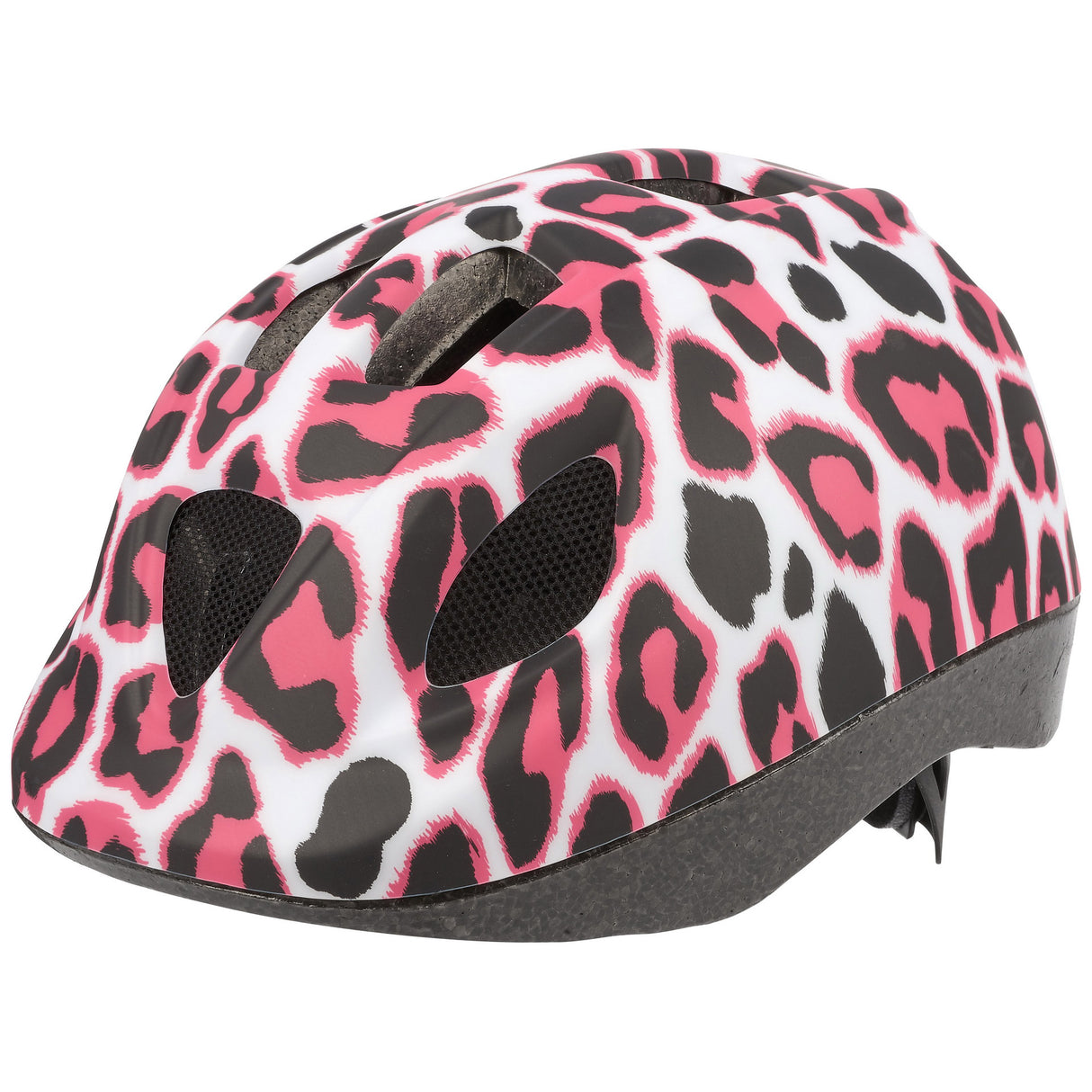 Polisport Kinderhelm Pinky Cheetah. Taille: XS (46 53 cm), couleur: rose blanc