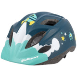 Polisport -Helm -Raumschiff mit Wasserflasche und Halter. Größe: xs (48 52 cm), Farbe: Blauww