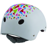 Polisport Urban Radical Bicycle Casque S 53-55 cm triangles blanc Goudanje