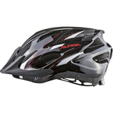 Alpina casque vtt sport vtt17 54-58 noir brillant blanc rouge