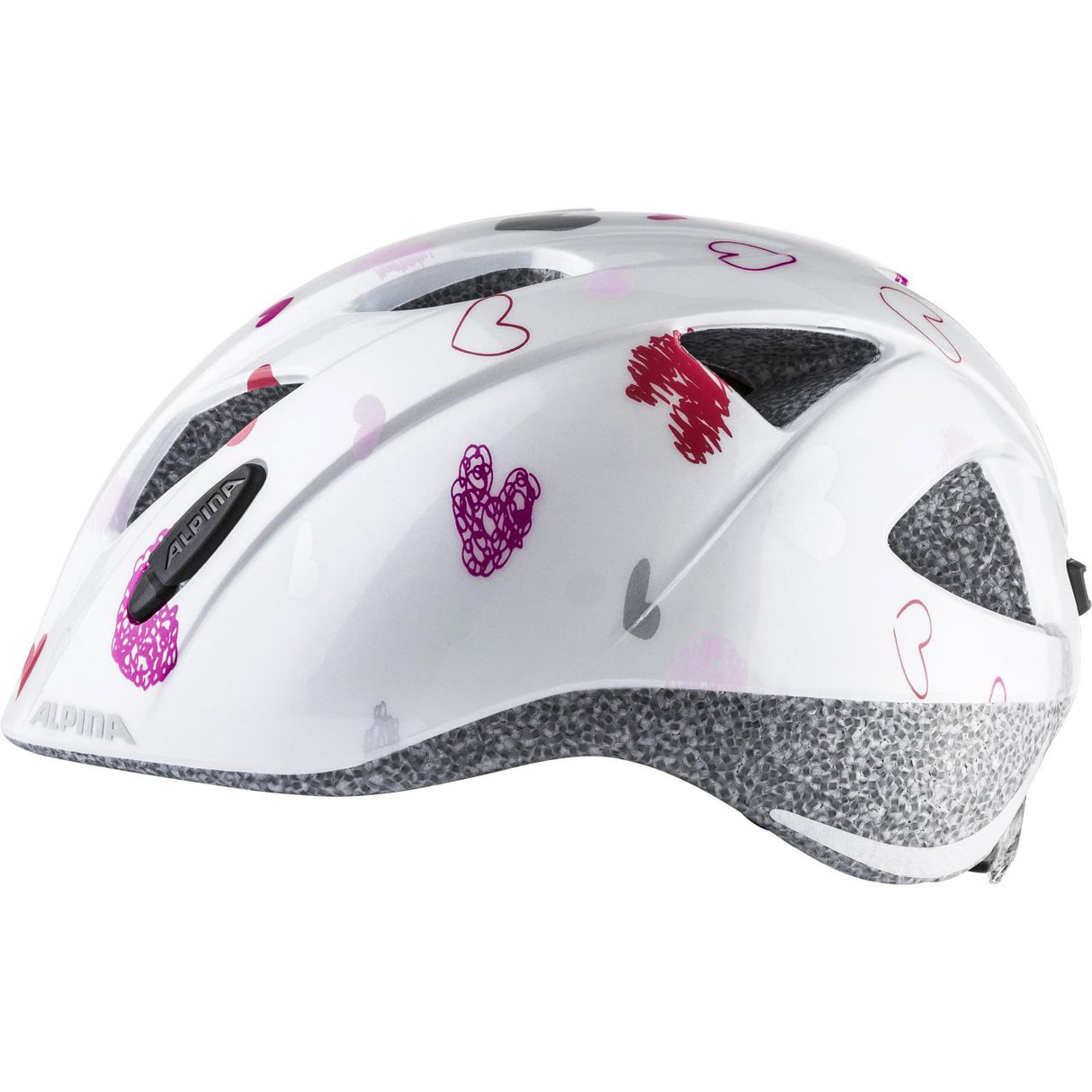 Olympesch Sportsdauer Sports Helm vum Helm Ximo White Häerzer 47-51 Glanz