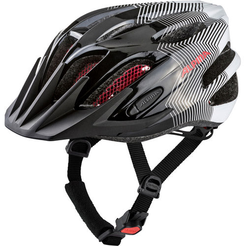 Alpina sports casque pour enfants fb jr. 2.0 50-55 noir blanc rouge