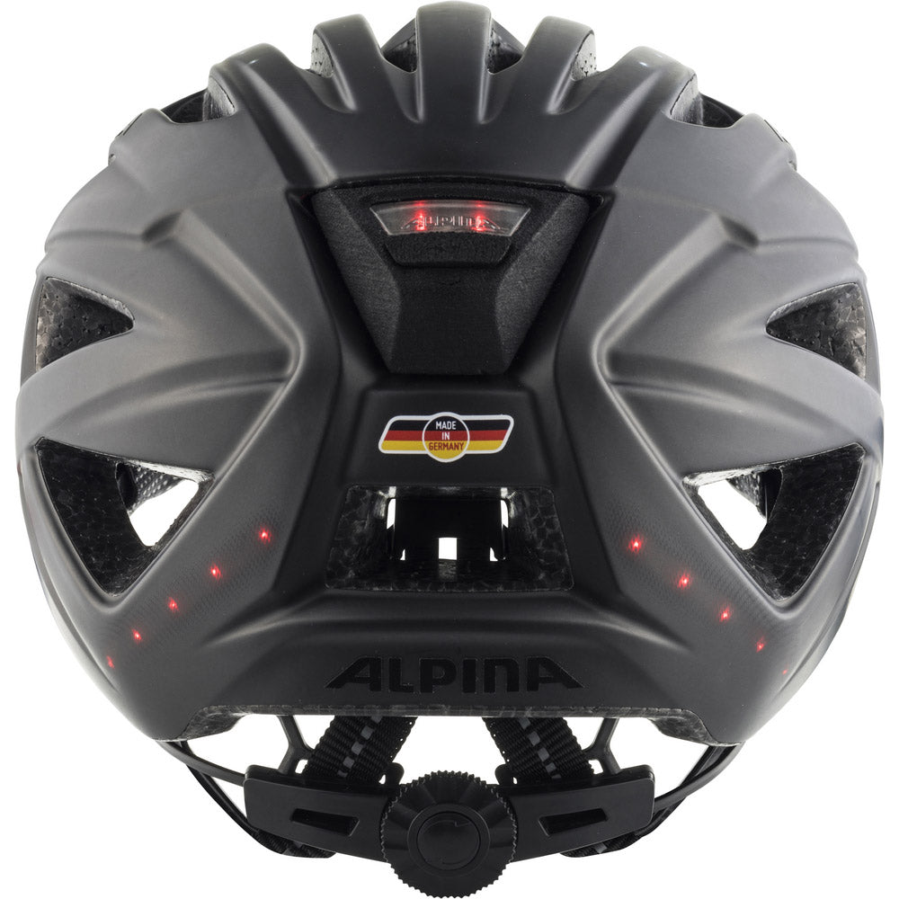 Alpina casque urbain sportif haga led 51-56 noir mat