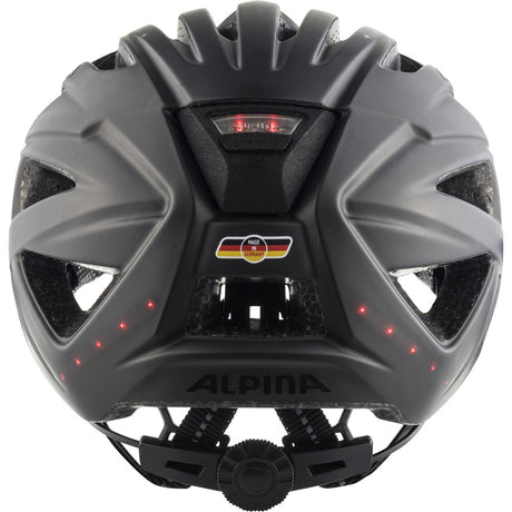 Alpina casque urbain sportif haga led 51-56 noir mat