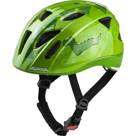 Olympic sportswear alpina sports casque pour enfants ximo flash vert dino 47-51 brillant