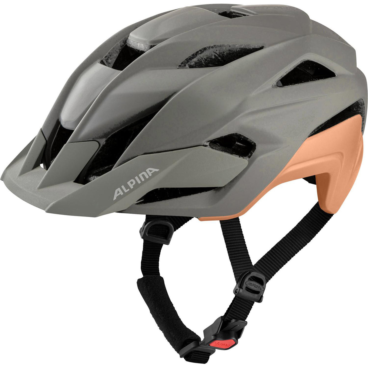Alpina sports casque vtt kamloop 51-55 gris pêche mat