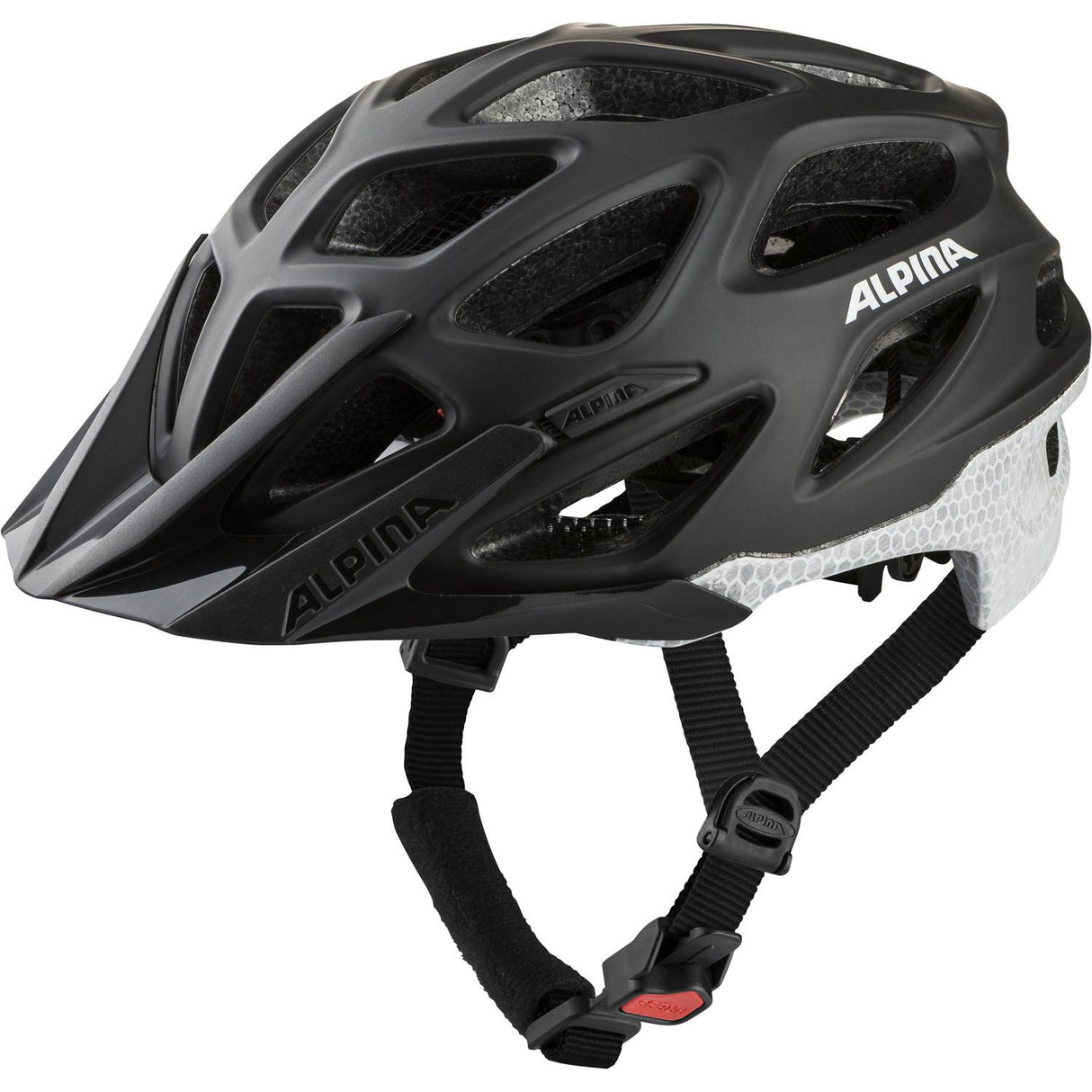 Olympesch Sportsdéier Sports MTB Helm Mythos reflektiv 59-64 schwaarz