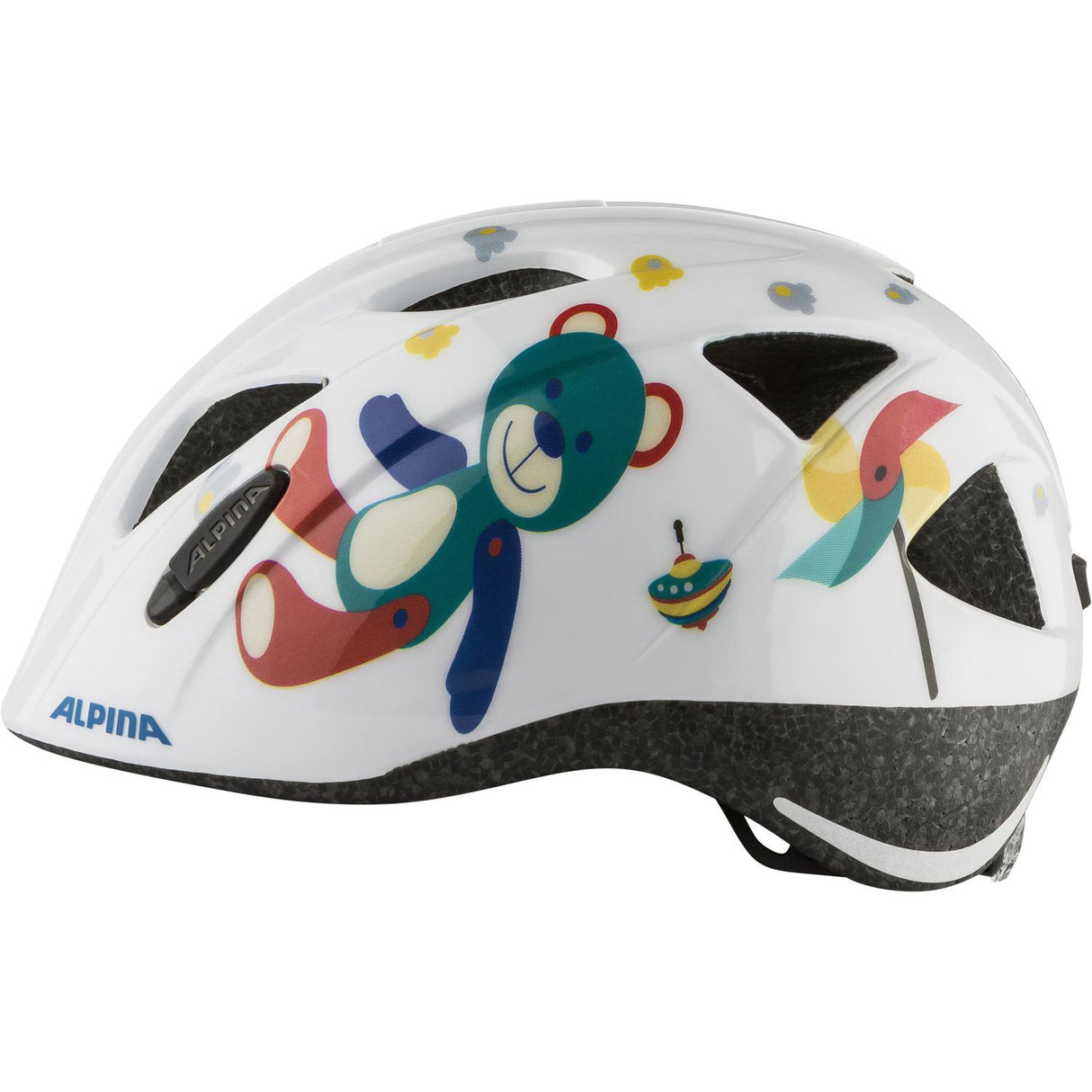 Alpina sports casque enfant ximo ours blanc 49-54 brillant