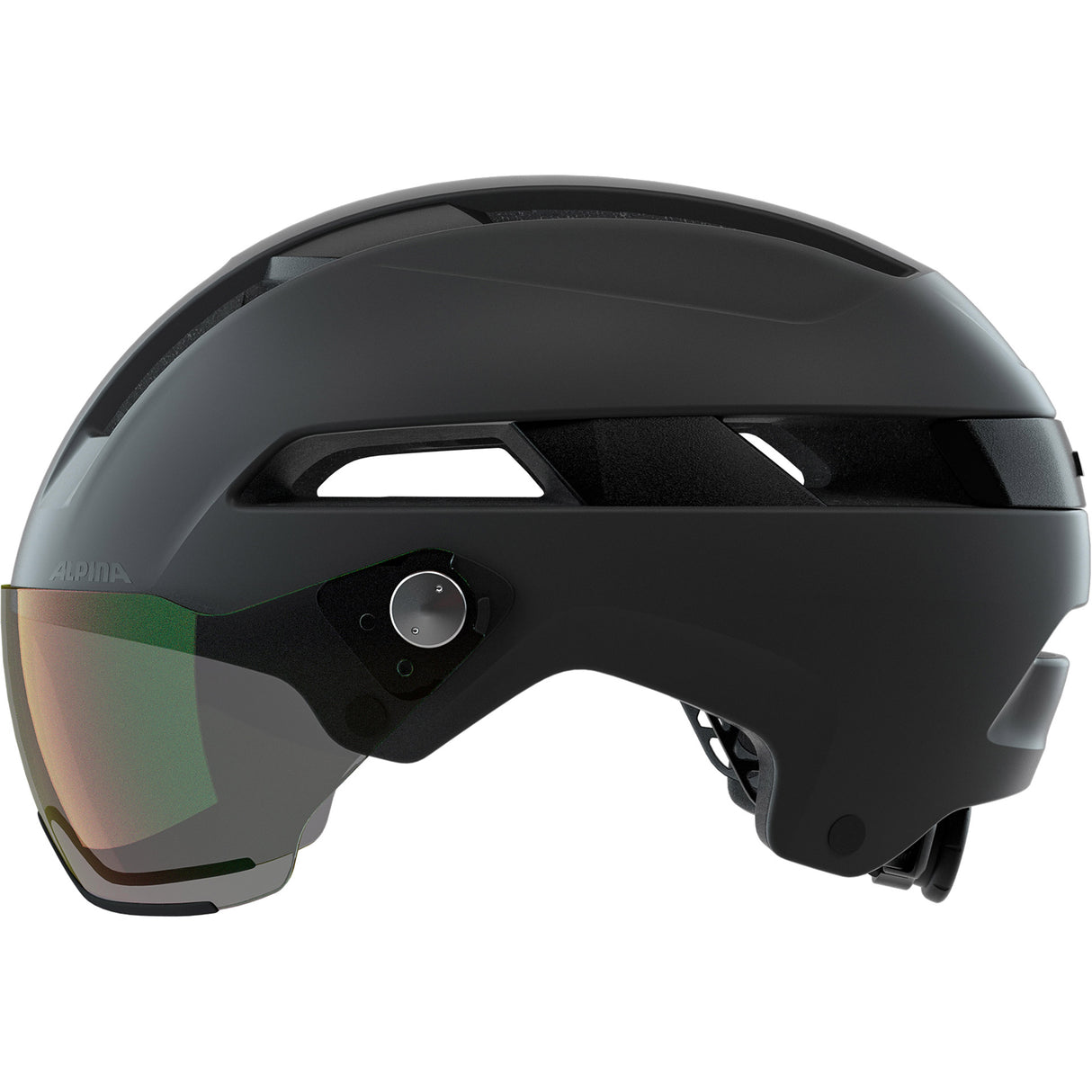 Alpina sports casque urbain soho visière v 52-56 noir mat