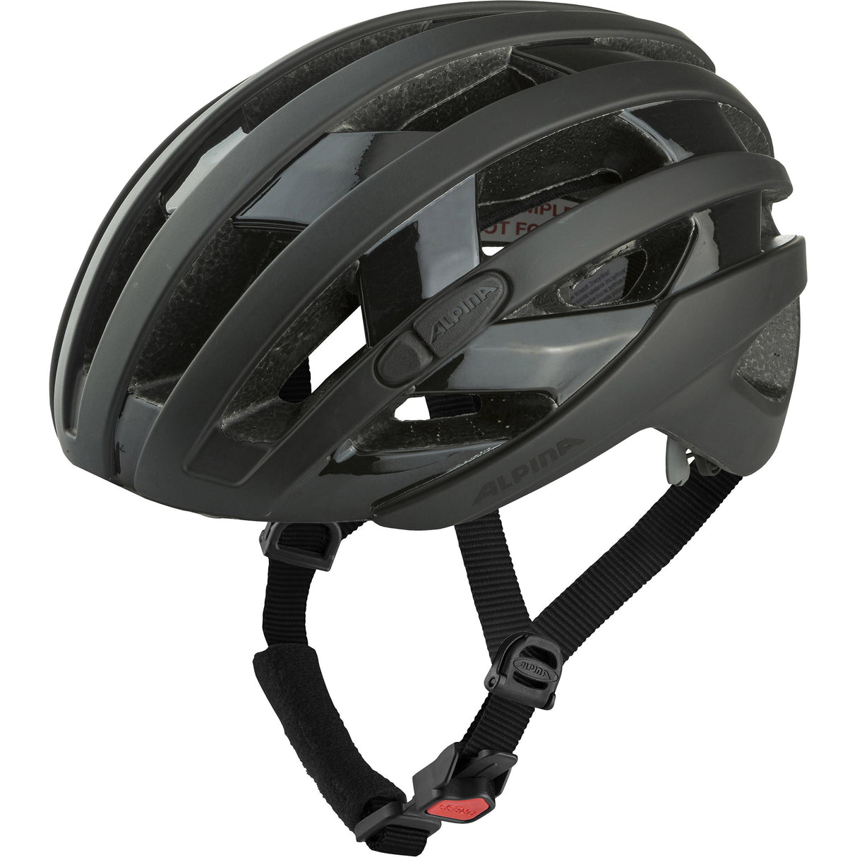 Alpina casque de course sportif ravel 51-56 noir mat