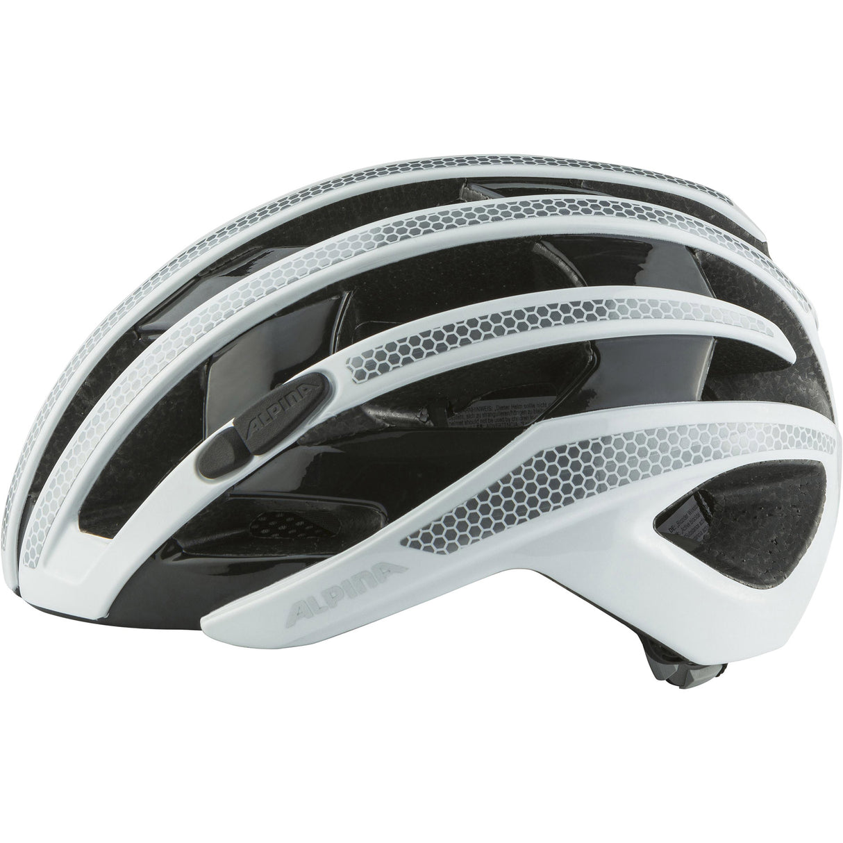 Alpina casque de course sportif ravel réfléchissant 55-59 blanc brillant