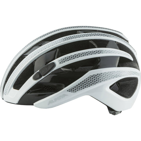 Alpina casque de course sportif ravel réfléchissant 55-59 blanc brillant