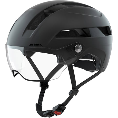 Alpina sports casque urbain visière soho 51-56 noir mat