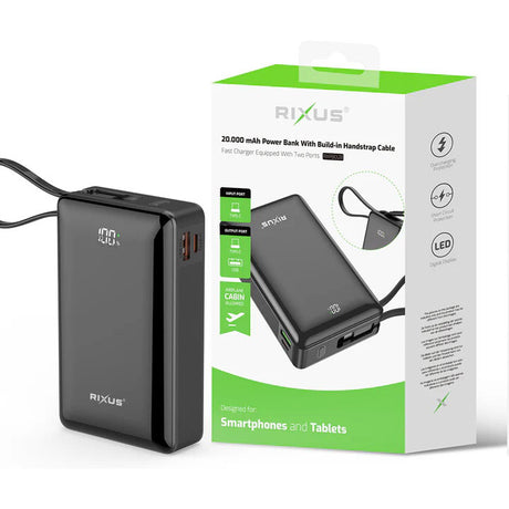 Olympic Sportswear Rixus Power Bank RXPB02B 20 000 mAh Li-ion USB-C -A Noir