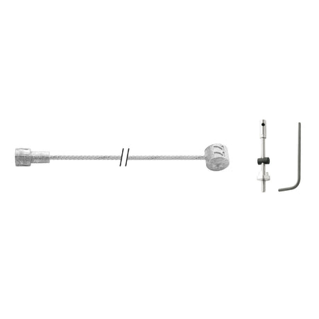 Câble intérieur de frein à tambour Elvedes 2250 mm galvanisé avec des pièces (sur carte)
