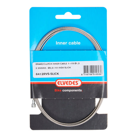 Elvedes Rem Binnenkabel 2250 mm en acier inoxydable V-Nipple