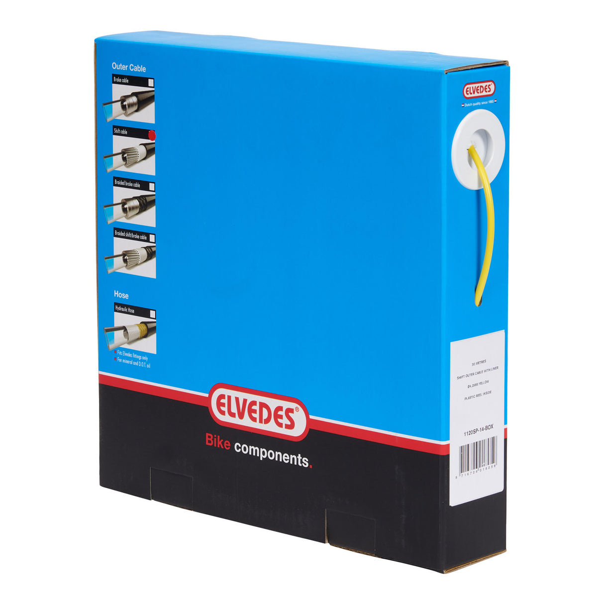 Elvedes Schakel Buitenk 4,2 mm Geel (30m) 1120SP-144-Box