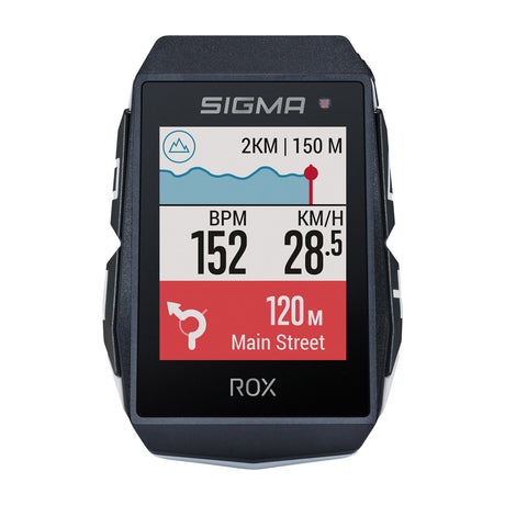 Sigma ROX 11.1 EVO GPS ZW WHITE Standard Steering Holder + USB-C charging cable