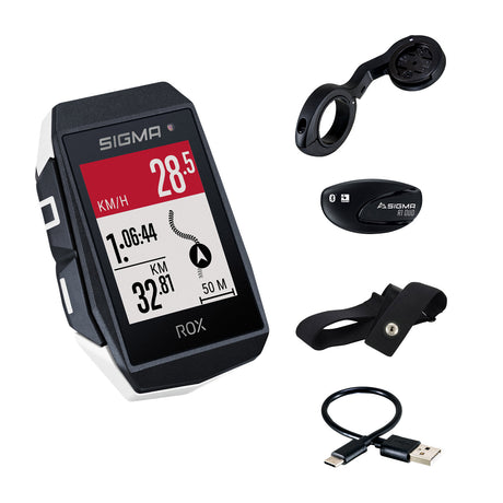 Sigma Rox 11.1 EVO GPS HR SET SET WI Short Butler+ANT+BLE BORST+USB-C