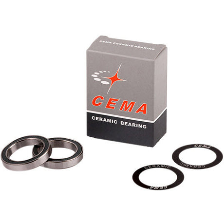 Jeu de roulements à billes Cema pour boîtier de pédalier 30mm céramique noir