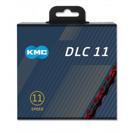 KMC Bicycle Chain DLC 11 118 Schakels - Black rouge