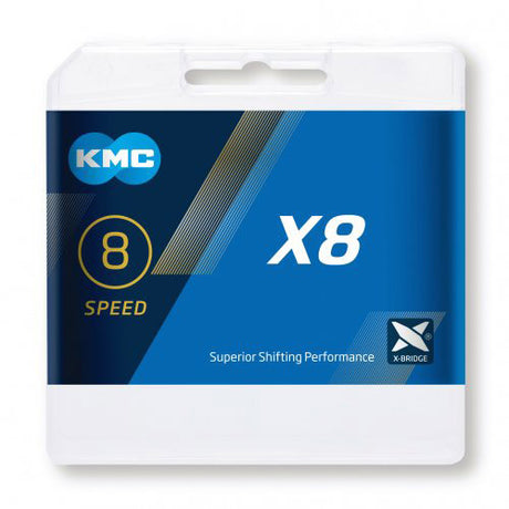 Chaîne de vélo KMC x8 1 2x3 32 - 114 Liens - Argent